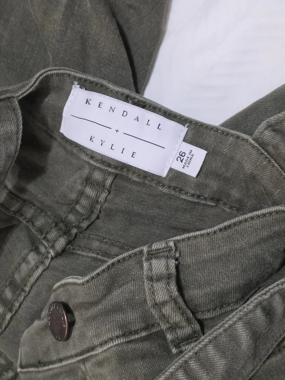 Kendall & Kylie Men's Olive Green Cargo Bib Overalls